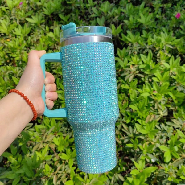 40oz Rhinestone Stainless Steel Tumbler