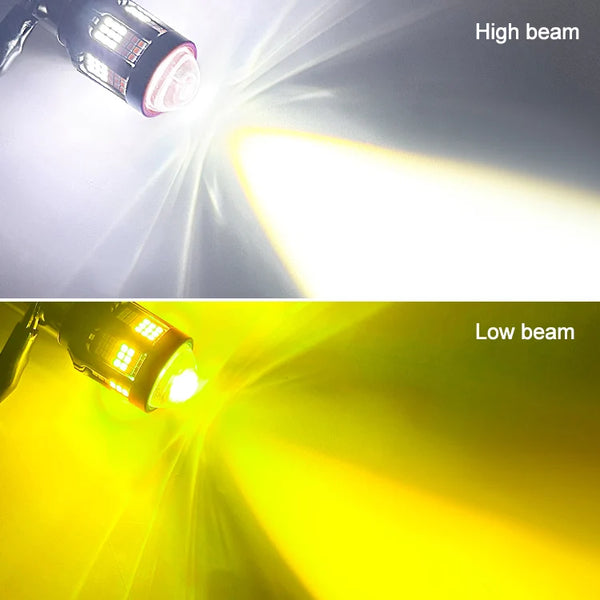 109 SMD Dual Colour LED Motorcycle Headlight Bulb