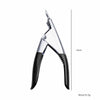 U-shaped Nail Art Clippers, high-quality stainless steel nail clippers for precise trimming and styling, 13cm in length.