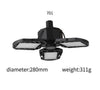 Solar LED Garage Light with Remote - 4 leaf folding panels for bright outdoor illumination