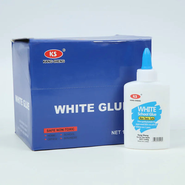100ml White PVA Milk Glue Bottle