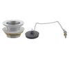 Brass Chromed Pop-Up Bathtub Waste with Plug and Chain for efficient bathroom drainage.
