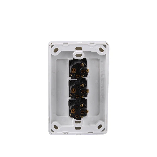 Classic 3 Gang 16A Universal Wall Switch