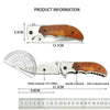 Wooden Handle Folding Tactical Knife