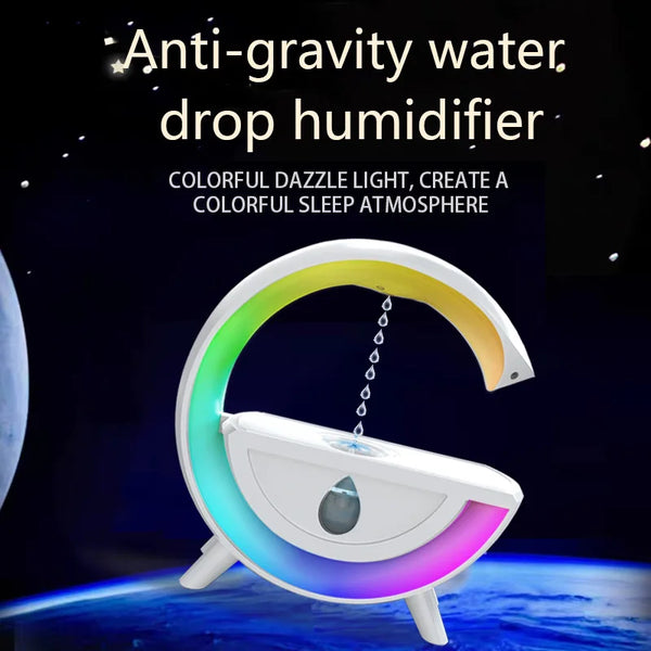 G-Shape 5W Bluetooth Speaker with Humidifier & RGB Lighting with anti-gravity design and colorful lighting.