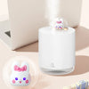6.5-Inch USB Rabbit Humidifier with Light in white, featuring a cute bunny design, perfect for desks or bedside tables.