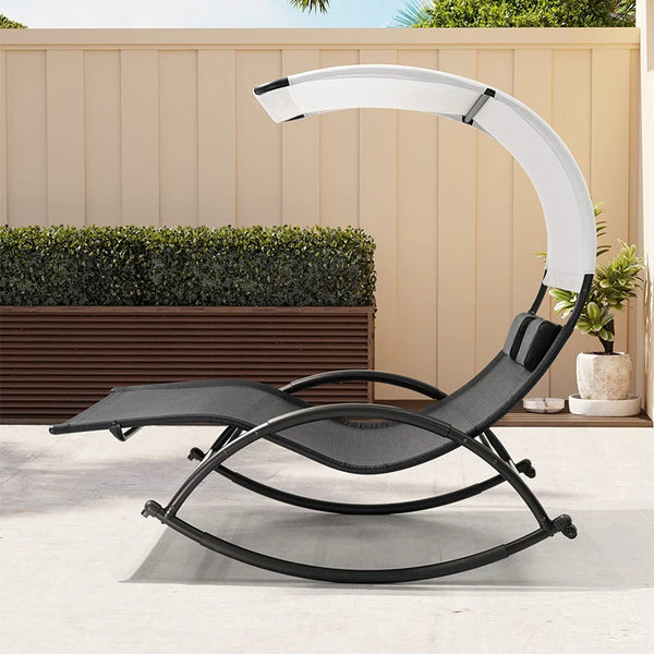 Garden Balcony Leisure Metal Garden Chair in a modern outdoor setting, ideal for relaxation and comfort.