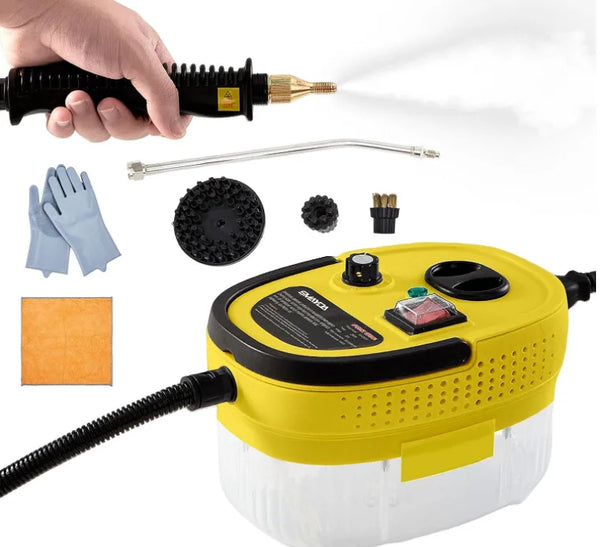 High Temperature 2500W Steam Cleaning Machine with accessories for effective deep cleaning.