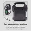 Outdoor IP65 Rechargeable Solar Light with carry handle and wall-mount capability for versatile outdoor use.