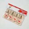 Heavy Duty Wooden Snap Mousetrap pack displaying four traps designed for effective rodent control in households.