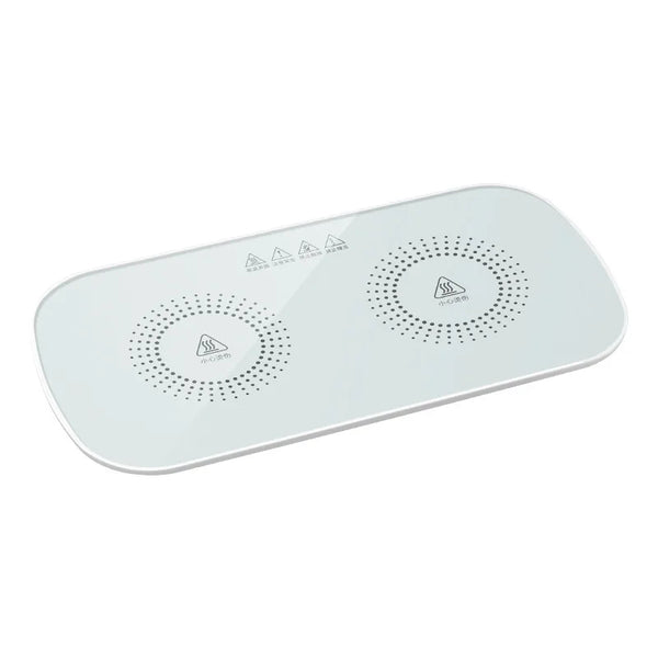 Portable Electric Food Warming Tray with dual heating zones for consistent meal temperature.