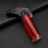 FD999 Modern Transparent Body Plastic Welding Gun on a black surface, showcasing its clear fuel reservoir and ergonomic design.
