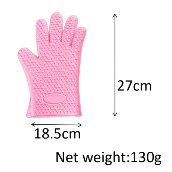 Silicone Kitchen Oven Mitts Heat Resistant Gloves