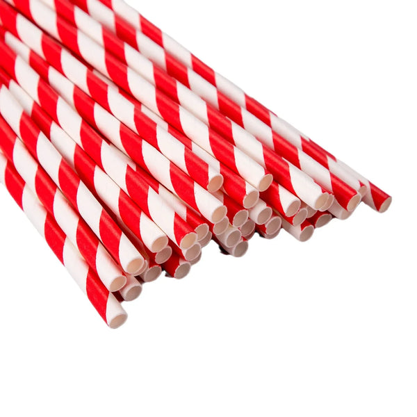 12-Piece Eco-Friendly Disposable Paper Straw Set