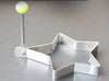 Egg Mold Pan Ring star-shaped stainless steel mold for perfect fried eggs and pancakes.