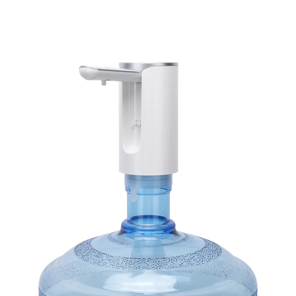 Portable Desktop Water Dispenser Pump attached to a large water bottle for easy dispensing.