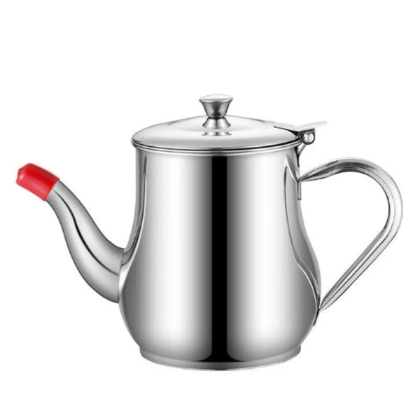 Stainless Steel Cooking Oil and Vinegar Dispenser Bottle designed for spill-free pouring and controlled use.
