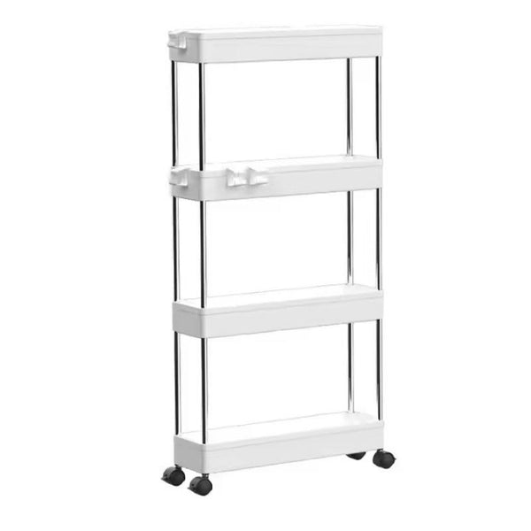 4-Layer Movable Trolley Storage Rack