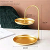 Nordic Style Light Luxury Double Layer Metal Lamp