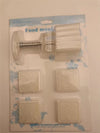 Hand Press Mooncake & Pastry Mold Set includes mold and press for creating detailed pastries and mooncakes.