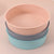 8.8 Inch Round Silicone Cake Baking Pan in pastel colors stacked for decorative display.