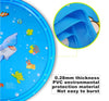 Outdoor Kids Water Spray Play Pool featuring durable PVC material and colorful underwater designs.