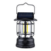 Portable Solar USB LED Lantern Outdoor Lamp with solar panel and bright LED lights for outdoor use.