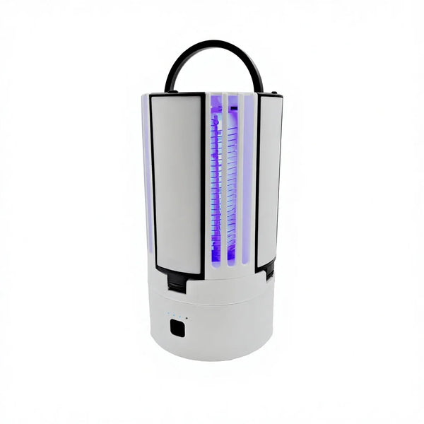 Rechargeable LED Mosquito Killer Lamp and Lantern with UV light for indoor and outdoor use.