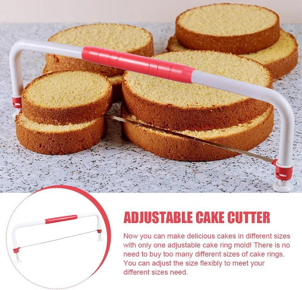 Adjustable Big Cake Tierer for making uniform cake layers with an easy-to-use design for bakers of all skill levels.