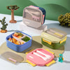 3-Compartment Bento Lunch Box and Cup