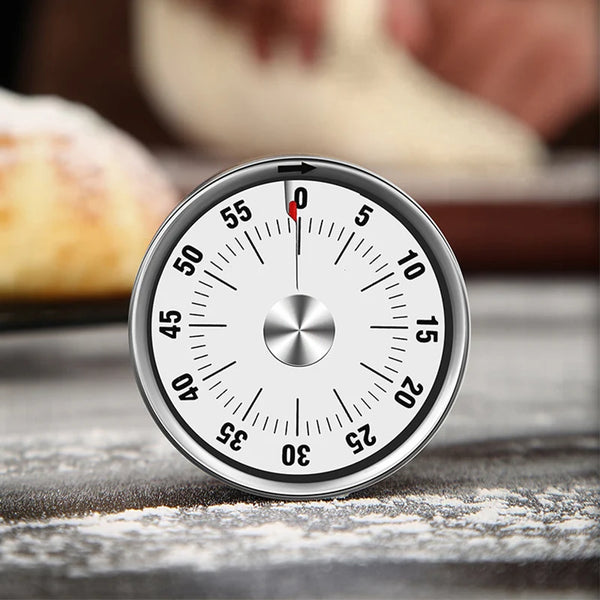 Magnetic Stainless Steel Rotary Kitchen Timer