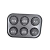 Non-Stick 6-Cup Shell-Shaped Muffin Pan for baking elegant decorative pastries and treats.