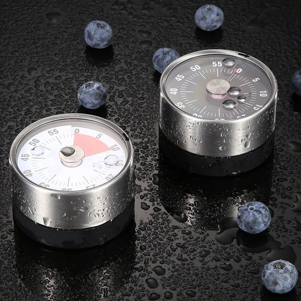 Magnetic Stainless Steel Rotary Kitchen Timer