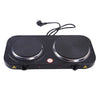 1500W 2 Burner Mini Electric Stove with dual heating burners for compact cooking solutions.