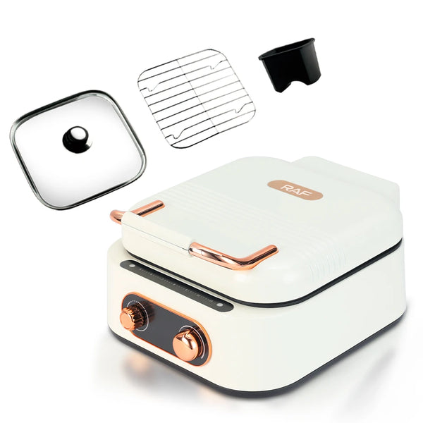 3 in 1 Double Sides Heating Electric Skillet Hot Pot Grill