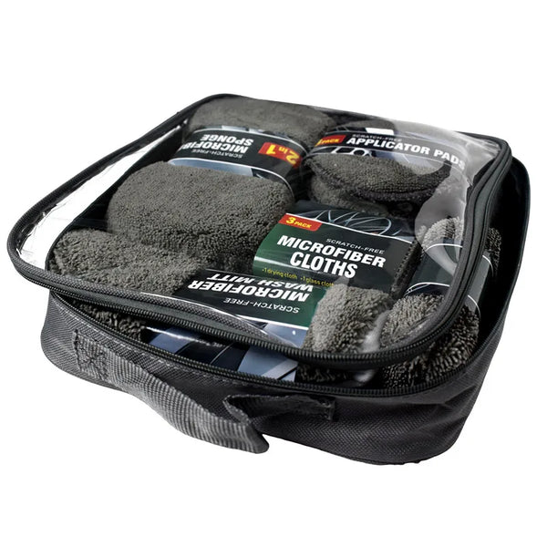 9-Piece Microfiber Car Wash Cleaning Kit