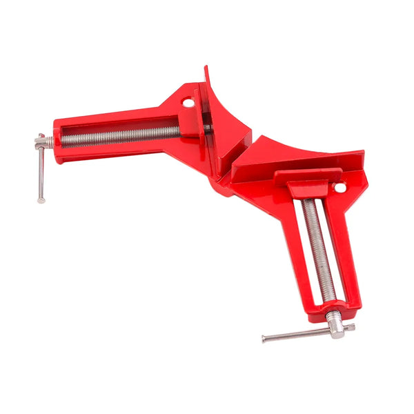 90-Degree Right Angle Corner Clamp designed for precision in woodworking projects, holding materials firmly at right angles.