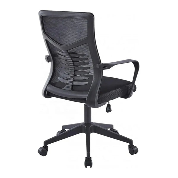 Mesh Office Chair with Lumbar Support and Adjustable Height showcasing its breathable mesh back and ergonomic design.