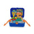 Gas Station Simulation Backpack Role Playing Toy with playset inside a foldable backpack design.