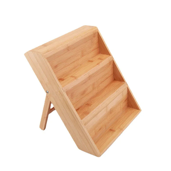 Bamboo 3-Tier Spice Rack Organizer