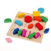 Wooden Shape Matching Peg Puzzle Learning Board