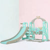 The Indoor Plastic Cartoon Slide with a swing set designed for toddlers in playful colors.