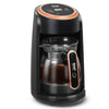 Electric Turkish Coffee Maker with Glass Carafe and Touch Controls for brewing Turkish coffee at home.