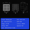 Waterproof Off-Road LED Work Light specifications including size, voltage, luminous output, and cable details.