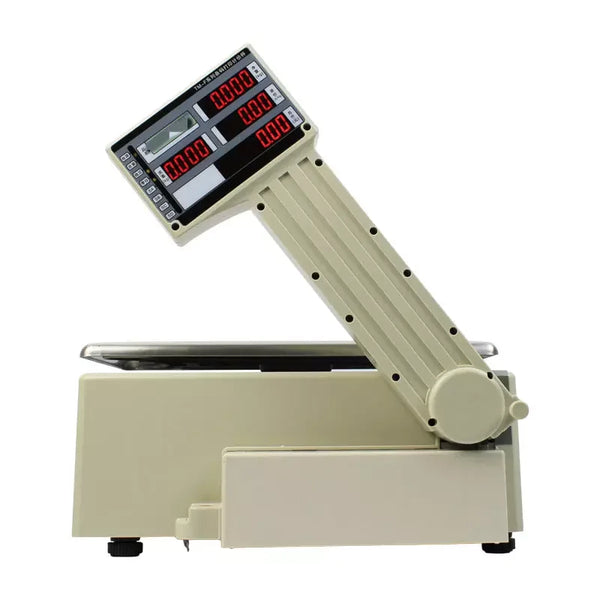 TM-F 15kg 30kg Digital Label Printing Barcode Scale with display for weighing and pricing.