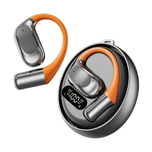 AI Instant Multi Language Real Time Translation Earbuds in a sleek charging case with an ergonomic design.
