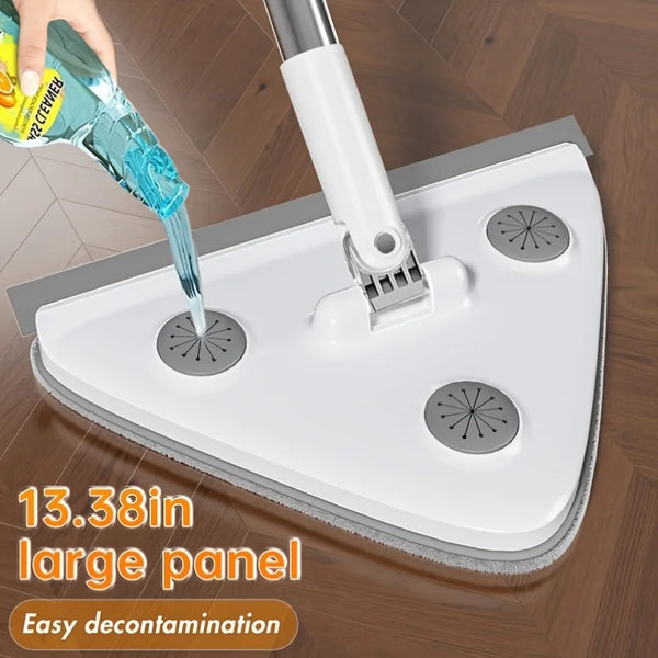 Extendable Window Cleaning Tool with a large cleaning panel and cleaning solution for easy decontamination.