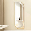 Stainless Steel Frame Willow Leaf Wall Mirror