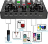 Portable Professional Audio Mixer and Microphone Set