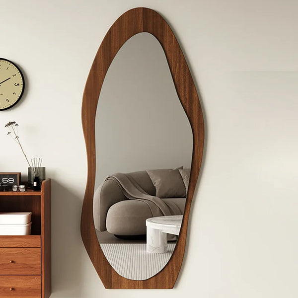 Full Length Mango Shape Wooden Dressing Mirror